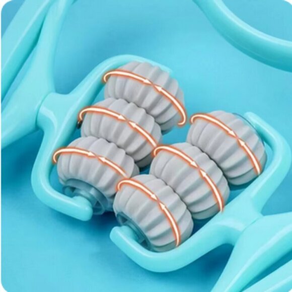 2/50🍒New Hand-held Trigger Point Deep Tissue Massager Roller Neck Massage Tool - Picture 7 of 16